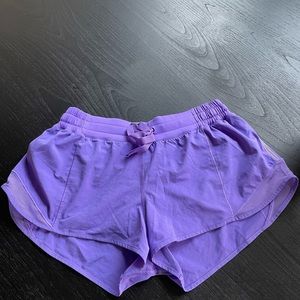 Lululemon Hotty Hot short, 2.5” inseam, electric purple, size 8